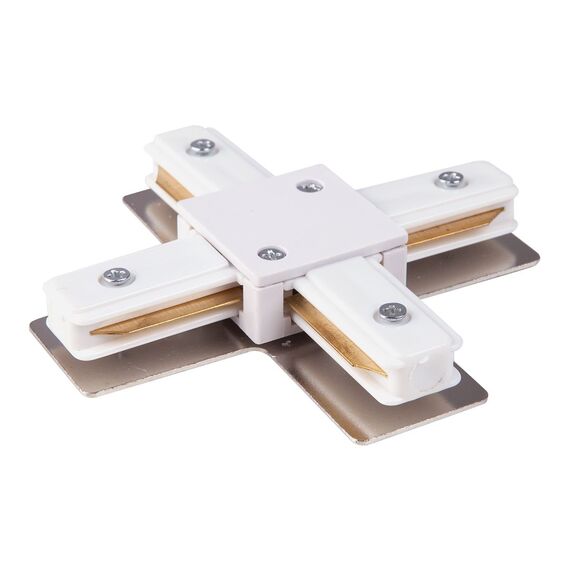 Elektrostandard a039585 TRC-1-1-X-WH Соединитель электрический Коннектор X-образный для однофазного шинопровода (белый) /
