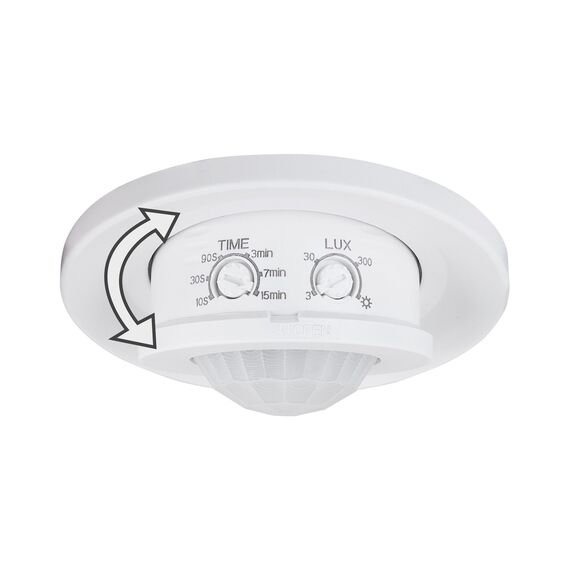 Elektrostandard a041244 SNS-M-12 8m 2,2-4m 1200W IP20 360 датчик движения Белый, изображение 4