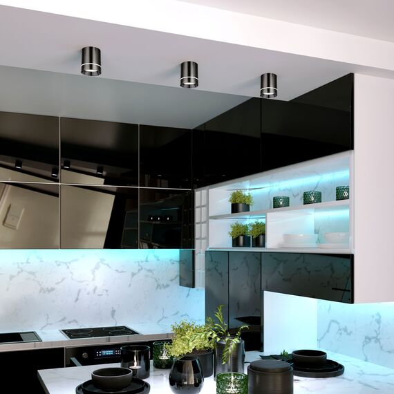 Elektrostandard a053054 DLR021 9W 4200K Светильник светодиодный стационарный Черный жемчуг, изображение 2