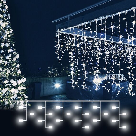 Eurosvet a044087 200-001 Гирлянда бытовая электрическая занавес белый