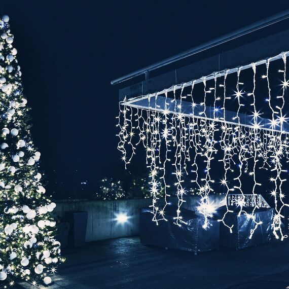 Eurosvet a044057 200-101 Гирлянда бытовая электрическая занавес белый, изображение 5