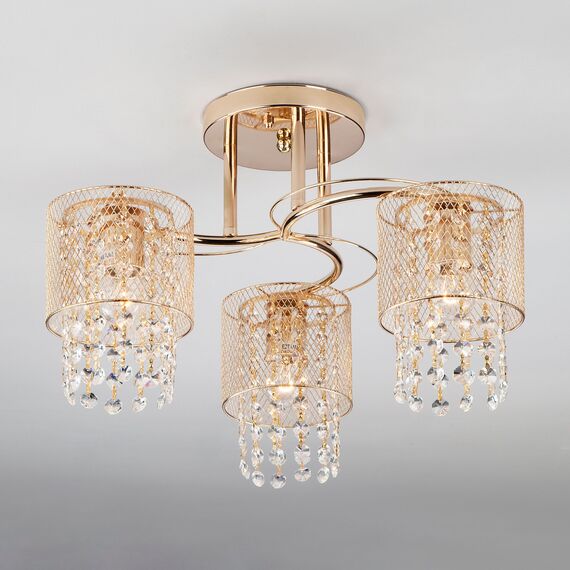 Eurosvet 00000084460 30137/3 Потолочный светильник золото