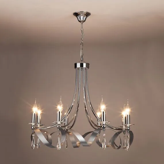 Eurosvet 00000082091 60064/8 Подвесной светильник хром, изображение 2