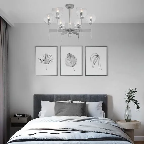 Eurosvet a060134 60130/6 Потолочный светильник хром, изображение 3