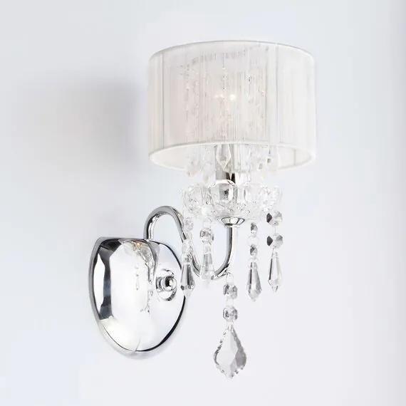 Eurosvet 00000053358 2045/1 Настенный светильник хром/белый