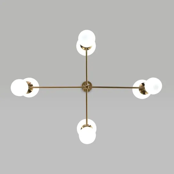 Eurosvet a063208 30182/8 Потолочный светильник латунь, изображение 3