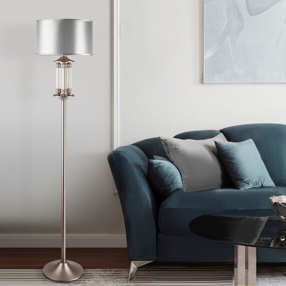 Eurosvet 00000084224 01046/1 Напольный светильник сатин-никель, изображение 3