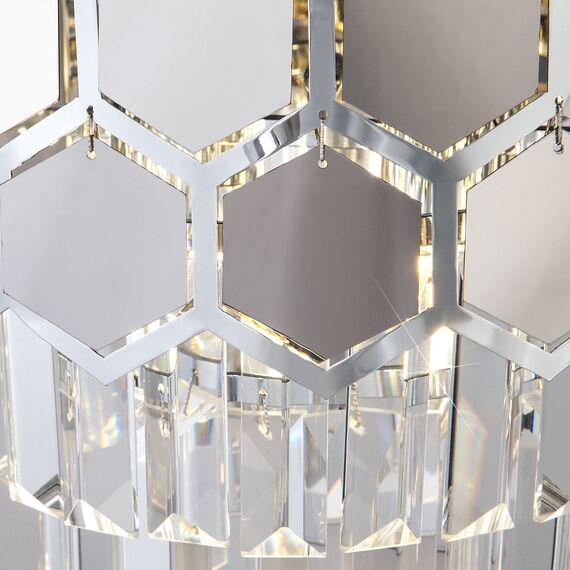 Eurosvet a055322 10124/2 Настенный светильник хром/прозрачный хрусталь Strotskis, изображение 2