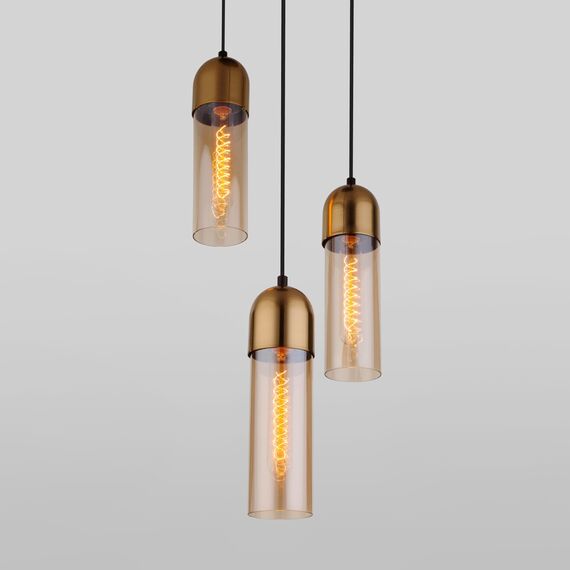 Eurosvet a052425 50180/3 Подвесной светильник янтарный, изображение 2