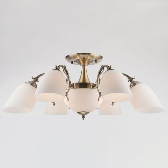 Eurosvet 00000055432 22010/6+2 Потолочный светильник античная бронза