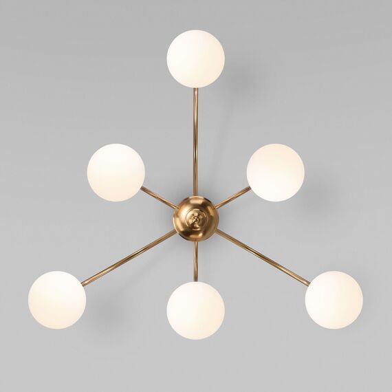 Eurosvet a055499 30177/6 Потолочный светильник латунь, изображение 5