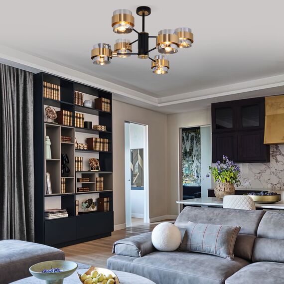 Eurosvet a060652 70127/6 Потолочный светильник черный/дымчатый, изображение 4