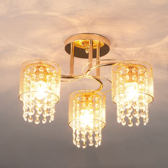 Eurosvet 00000084460 30137/3 Потолочный светильник золото, изображение 3