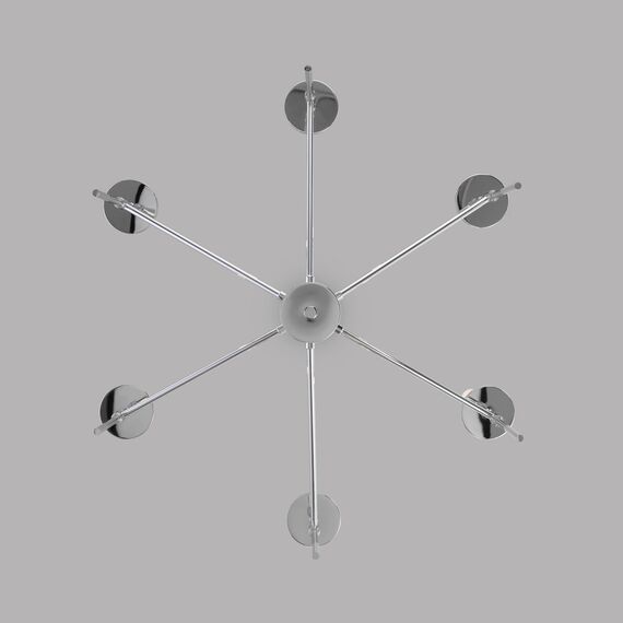 Eurosvet a061933 60142/6 Потолочный светильник хром, изображение 3