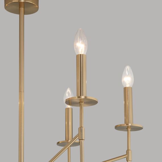 Eurosvet a061930 60142/6 Потолочный светильник латунь, изображение 2