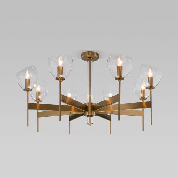 Eurosvet a060132 60130/8 Потолочный светильник латунь