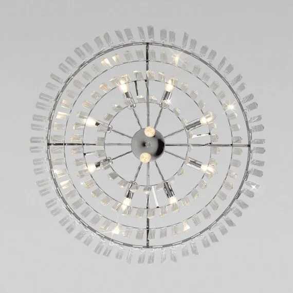 Eurosvet a060641 10130/10 Подвесной светильник хром/прозрачный хрусталь Strotskis, изображение 5