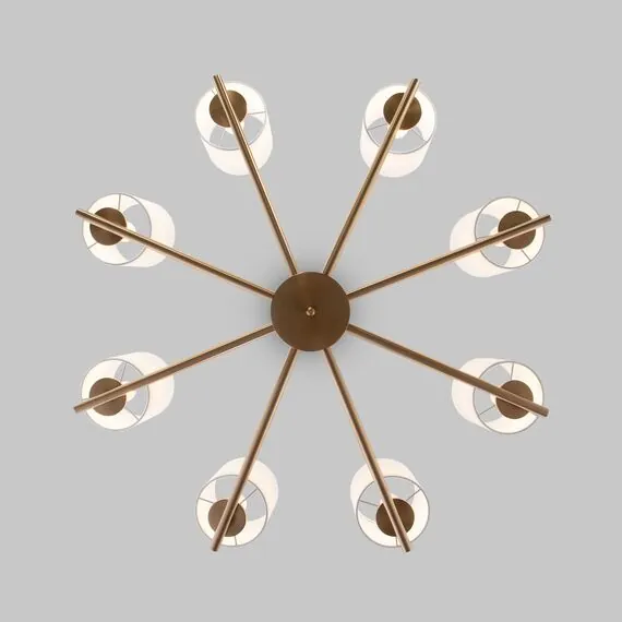 Eurosvet a063860 60146/8 Потолочный светильник латунь, изображение 3