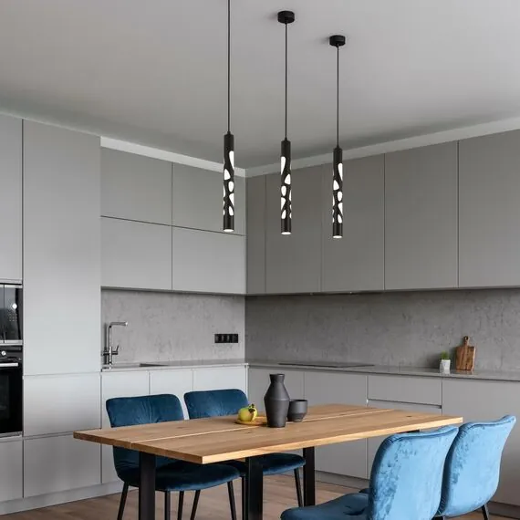 Eurosvet a055599 DLR037 12W 4200K Подвесной светильник черный матовый, изображение 4