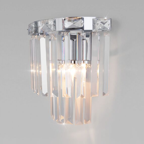 Eurosvet a060645 10130/1 Настенный светильник хром/прозрачный хрусталь Strotskis, изображение 4