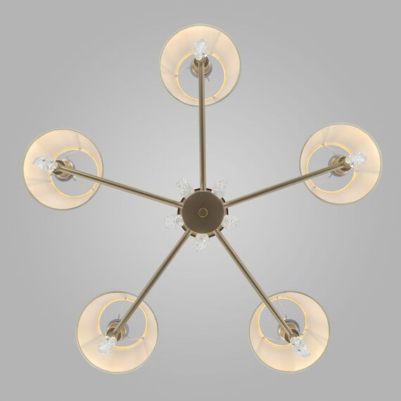 Eurosvet a064944 60148/5 Подвесной светильник матовое золото, изображение 3