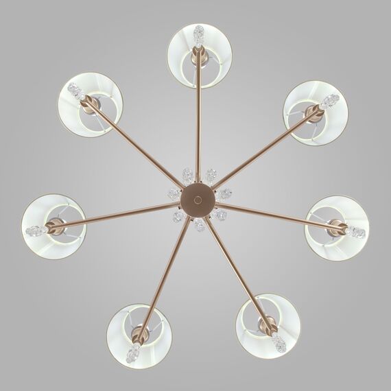 Eurosvet a064945 60148/7 Подвесной светильник матовое золото, изображение 3