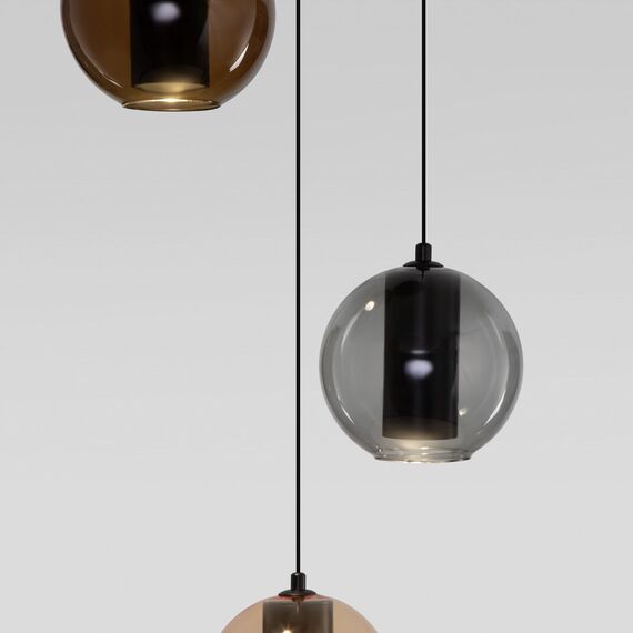 Eurosvet a064554 50258/3 LED Подвесной светильник дымчатый бежевый шоколад, изображение 2