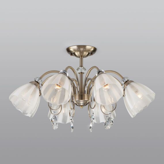 Eurosvet a044825 30155/8 Потолочный светильник античная бронза