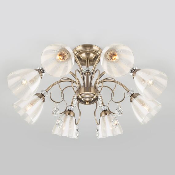 Eurosvet a044825 30155/8 Потолочный светильник античная бронза, изображение 3