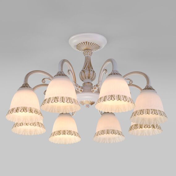 Eurosvet a045773 60107/8 Потолочный светильник белый с золотом