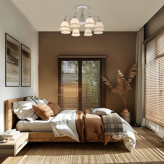 Eurosvet a045773 60107/8 Потолочный светильник белый с золотом, изображение 5