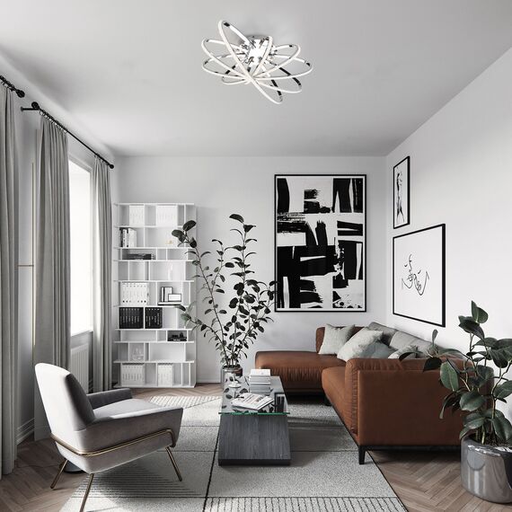 Eurosvet 00000084416 90100/5 Потолочный светильник хром, изображение 4