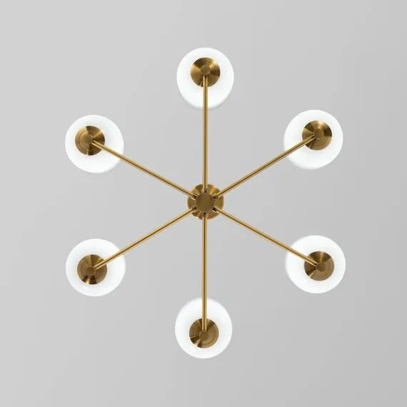 Eurosvet a065611 60161/6 Потолочный светильник латунь, изображение 4