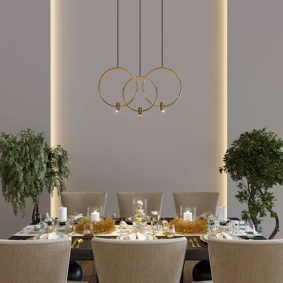 Eurosvet a065629 50257/3 LED Подвесной светильник черный латунь, изображение 5