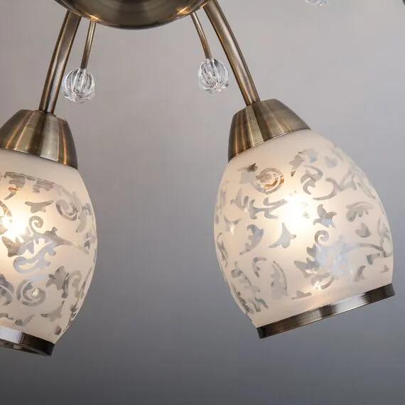 Eurosvet 00000073713 30026/8 Потолочный светильник античная бронза, изображение 2