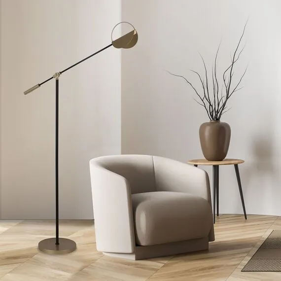 Eurosvet a062045 01143/1 Напольный светильник черный/золото, изображение 5