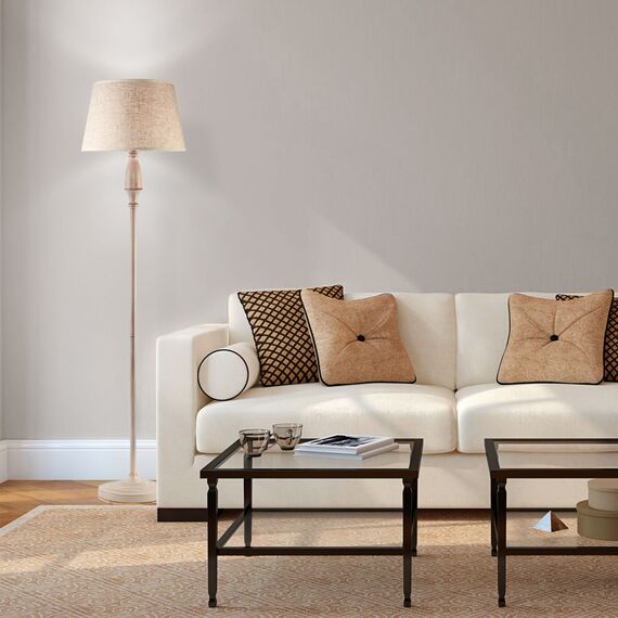 Eurosvet a047205 01081/1 Напольный светильник белый с золотом, изображение 5