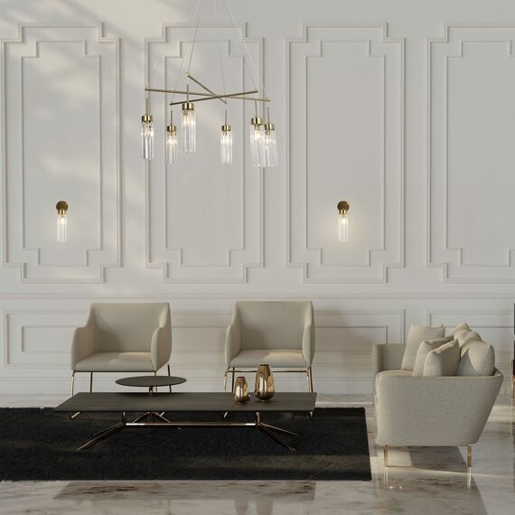 Eurosvet a065760 60163/1 Настенный светильник латунь, изображение 5