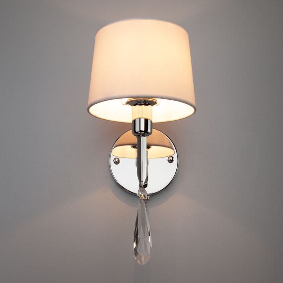 Eurosvet a055314 10127/1 Настенный светильник хром/прозрачный хрусталь Strotskis, изображение 3