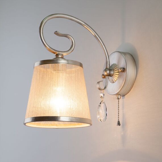 Eurosvet 00000082041 60065/1 Настенный светильник серебро