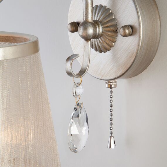 Eurosvet 00000082041 60065/1 Настенный светильник серебро, изображение 3