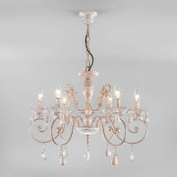 Eurosvet 00000073169 10009/6 Подвесной светильник золото с белым