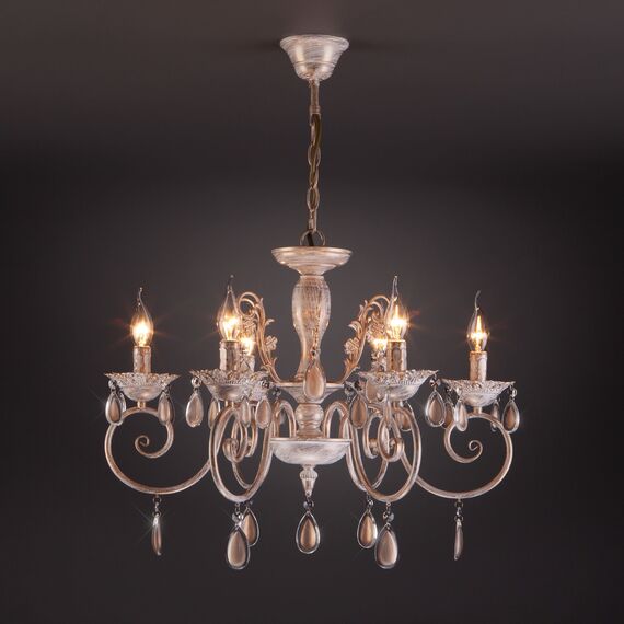 Eurosvet 00000073169 10009/6 Подвесной светильник золото с белым, изображение 3