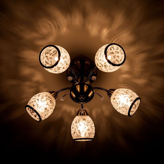 Eurosvet 00000073712 30026/5 Потолочный светильник античная бронза, изображение 3