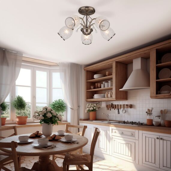 Eurosvet 00000073712 30026/5 Потолочный светильник античная бронза, изображение 4