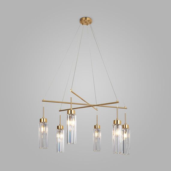 Eurosvet a065757 60163/6 Подвесной светильник латунь