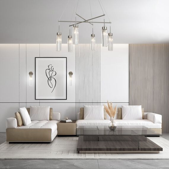 Eurosvet a065758 60163/6 Подвесной светильник никель, изображение 4