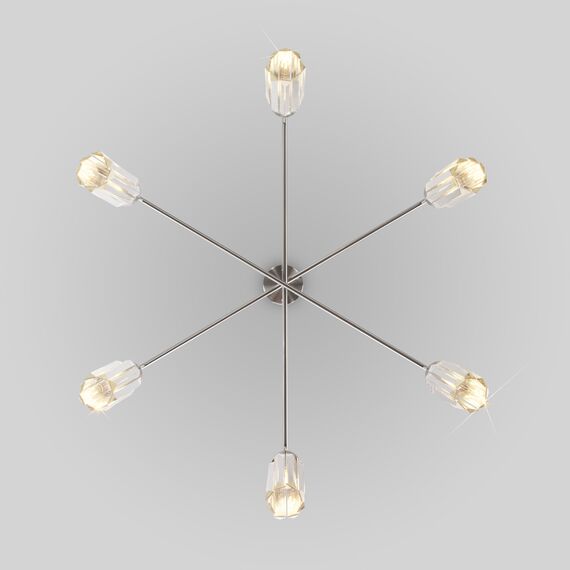 Eurosvet a065758 60163/6 Подвесной светильник никель, изображение 3