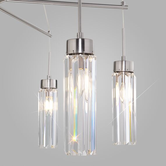 Eurosvet a065758 60163/6 Подвесной светильник никель, изображение 2