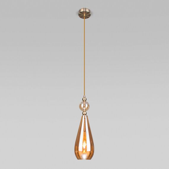 Eurosvet a051706 50202/1 Подвесной светильник янтарный